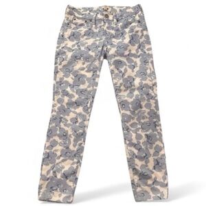 J.Crew blue and white floral pants 26